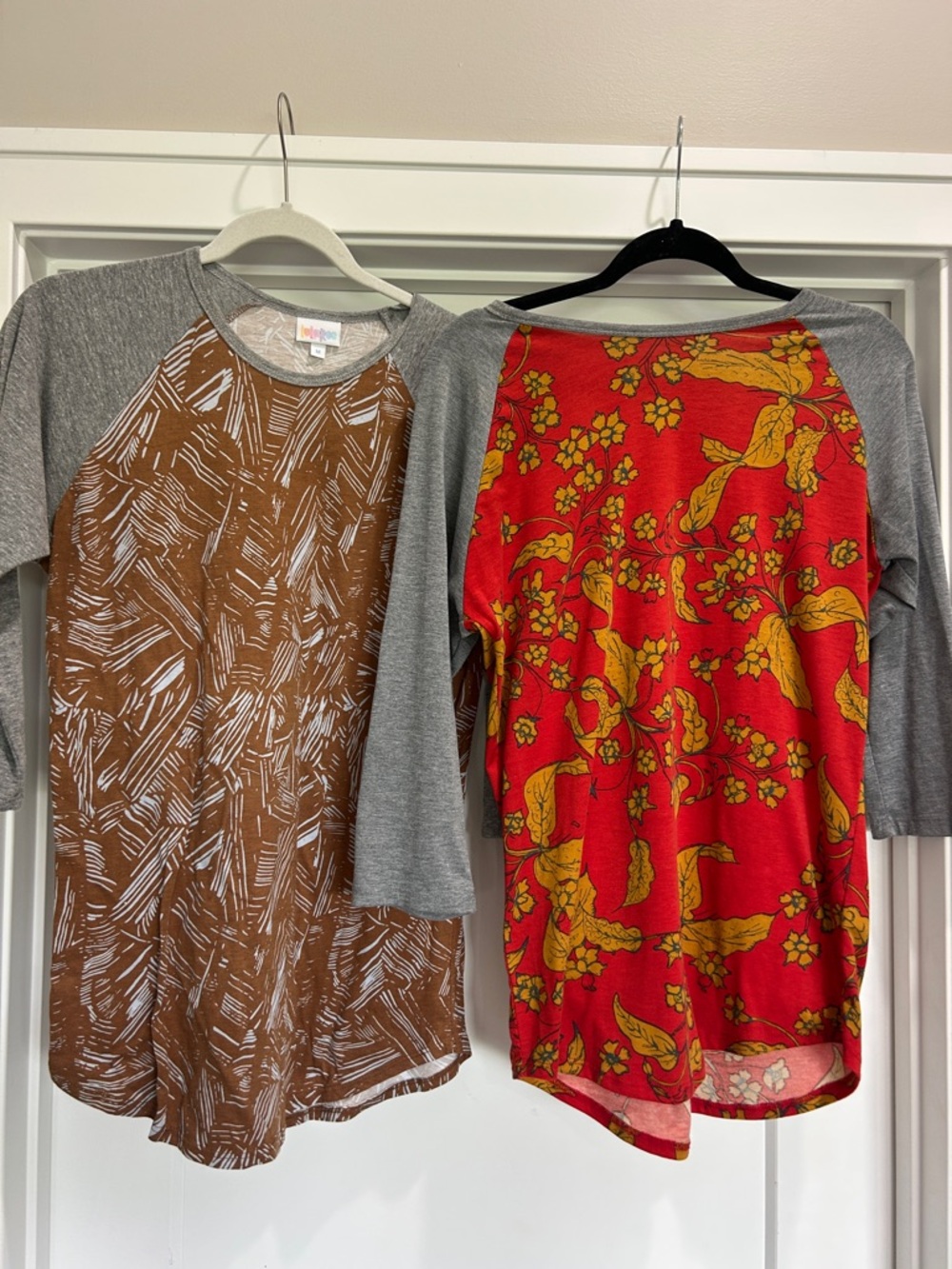 Two LuLaRoe Randy Tops M